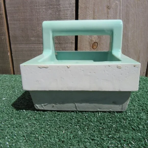 Vintage Robins Egg Blue In Wall Mount Bathroom Shower Soap Holder Bar Salvage